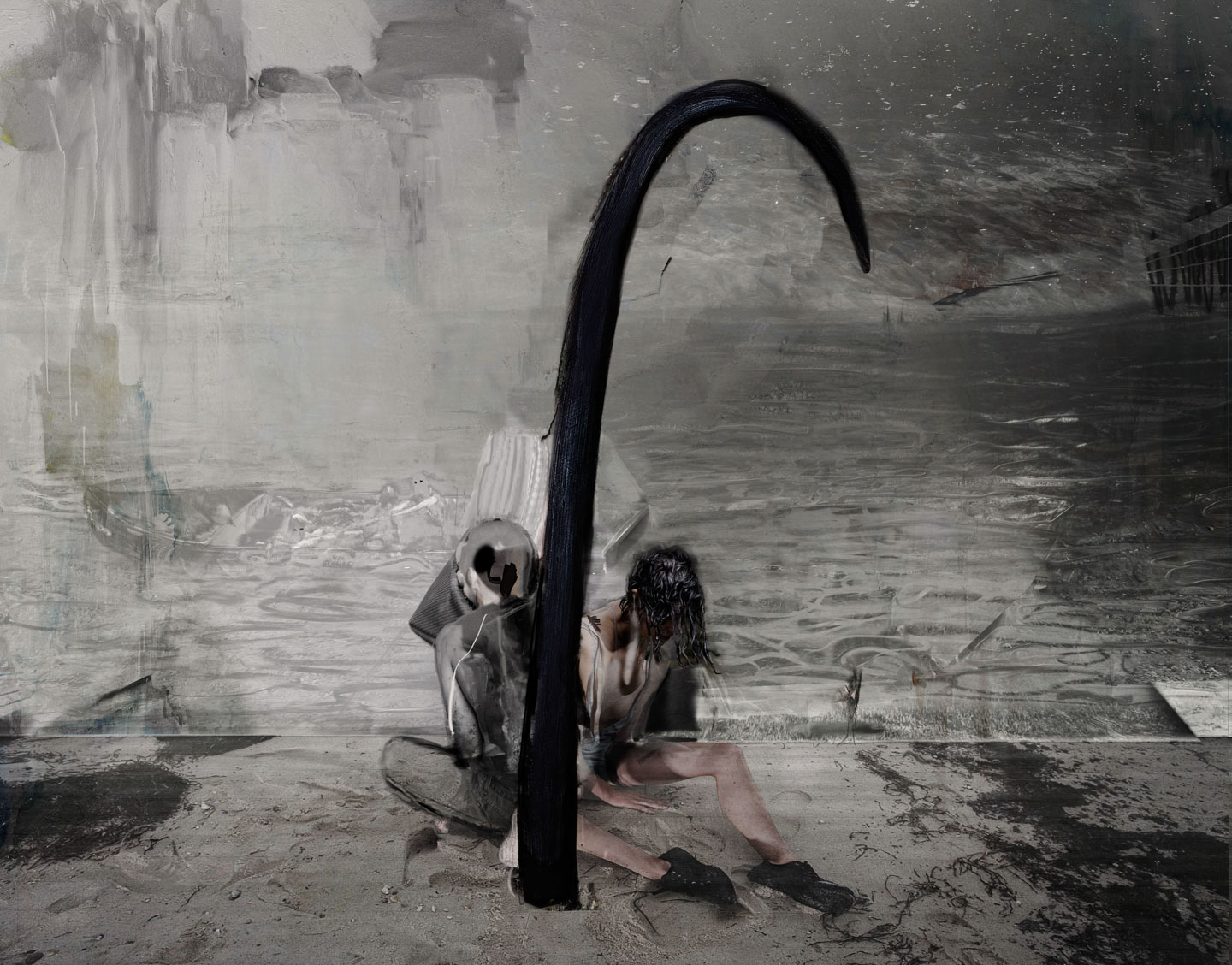 Alex Fischer, bow, 2012, 15½×23⅝ inch digital lightjet